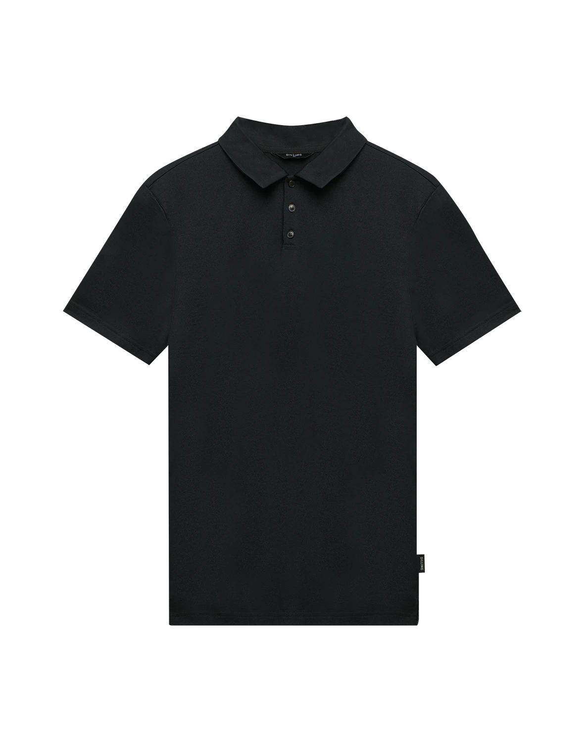 Men's merino wool polo in Black - Free shipping - Dilling Men's merino wool polo in Black - Free shipping - Dilling